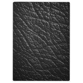 Zwarte lederen textuur voor achtergrond klembord (Achterkant)