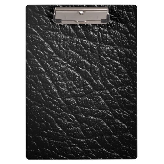 Zwarte lederen textuur voor achtergrond klembord (Voorkant)