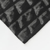 Zwarte ledertextuur fleece deken (Hoek)