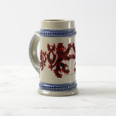 "Zwarte leeuw" Bierpul (Voorkant links)