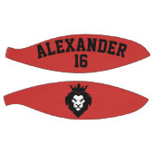 Zwarte leeuw met kroon basketbal (Panelen)