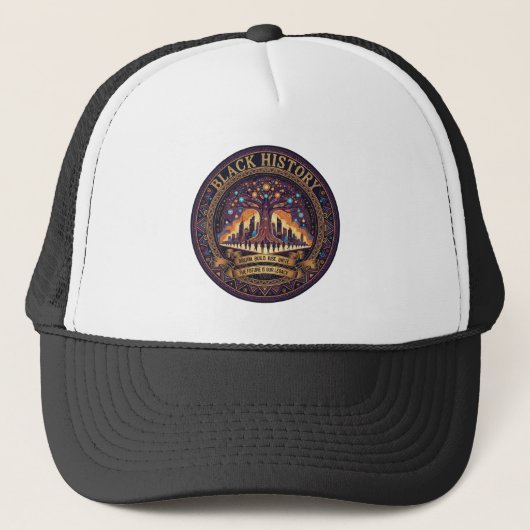 Zwarte Legacy Unity Pride Premium Snapback Cap Trucker Pet (Voorkant)