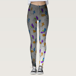 Zwarte legging met print