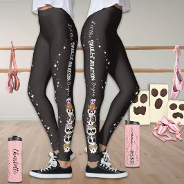 Zwarte Leggings Halloween Schattige Schedels
