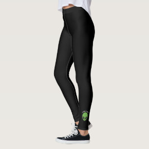 Zwarte Leggings - Kleine buitenaardse brandwerendh