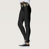 Zwarte Leggings met Azela Imprint (Links)