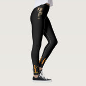 Zwarte leggings met krijgers (Rechts)
