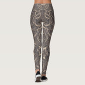 Zwarte Leggings van het gothic Pattern (Achterkant)