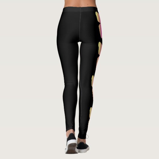 Zwarte Leggings voor vlinder (Achterkant)