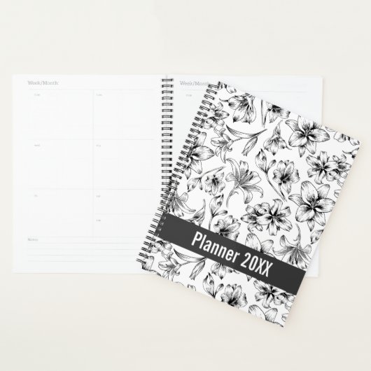 Zwarte Lelie Bloemen Planner (Display)