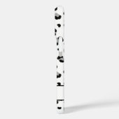 Zwarte Leopard Gepersonaliseerde Moderne iPhone Ca Case-Mate iPhone Case (Achterkant / Links)