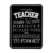 Zwarte leraar Bedankt voor de waardering Gift voor Magneet (Verticaal)