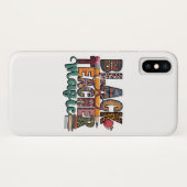 Zwarte LERAAR Magic iPhone Case Design (Achterkant (horizontaal))
