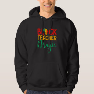 Zwarte Leraar Magie Afro-Amerikaanse Zwarte Melani Hoodie