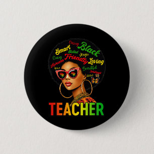 Zwarte Leraren Magie Zwarte Geschiedenis Educatie Ronde Button 5,7 Cm