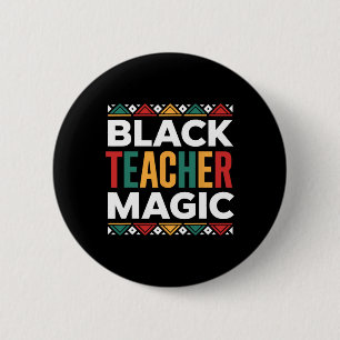 Zwarte Leraren Magie Zwarte Geschiedenis Maand Afr Ronde Button 5,7 Cm