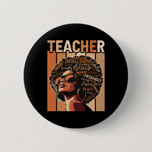 Zwarte Leraren Magie Zwarte Geschiedenis Onderwijs Ronde Button 5,7 Cm