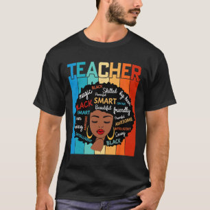 Zwarte Leraren Magie Zwarte Geschiedenis Onderwijs T-shirt