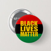 "ZWARTE LEVENS" 2,25 inch Ronde Button 5,7 Cm (Voorkant /achterkant)