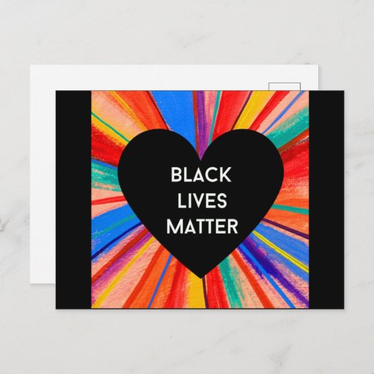 ZWARTE LEVENS briefkaart (Voorkant / Achterkant)