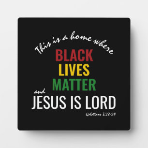 ZWARTE LEVENS JESUS IS LORD Declaration Fotoplaat
