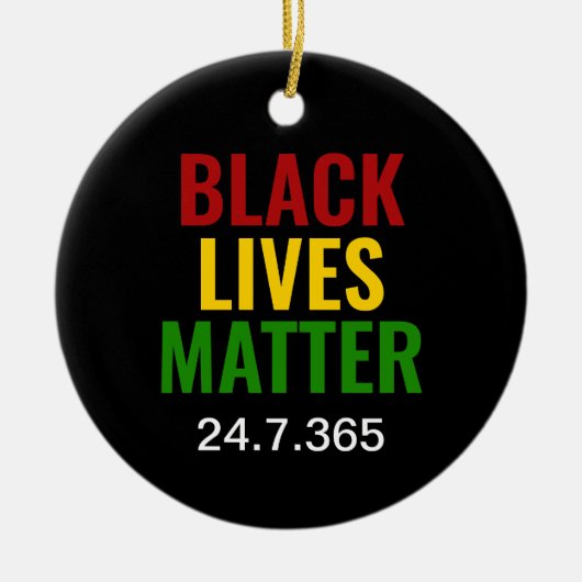 ZWARTE LEVENS KWESTIE 24.7.365 BHM KERAMISCH ORNAMENT (Voorkant)