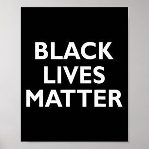 Zwarte Levens Kwestie Blm Mensenrechten Zwarte Ges Poster