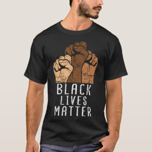 Zwarte Levens Kwestie Blm Mensenrechten Zwarte Ges T-shirt