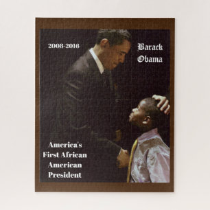 ZWARTE LEVENS MATTER BARACK OBAMA LEGPUZZEL