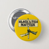 ZWARTE LEVENS RONDE BUTTON 5,7 CM (Voorkant /achterkant)