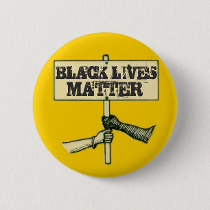 ZWARTE LEVENS RONDE BUTTON 5,7 CM