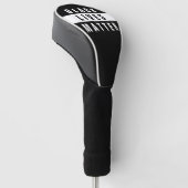 Zwarte Levens Tellen Golf Hoofddeksel Golfheadcover (Schuin)