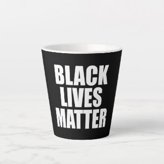 Zwarte Levens Tellen Latte Mok
