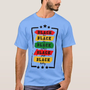 Zwarte liefde zwarte vreugde zwarte excellentie zw t-shirt