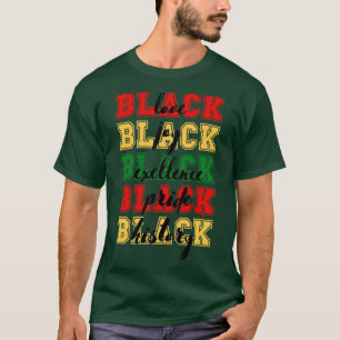 Zwarte liefde zwarte vreugde zwarte excellentie zw t-shirt