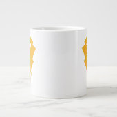 Zwarte Lightning Bolts Graphic Extra Grote Beker (Voorkant)