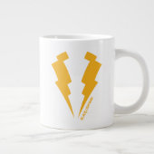 Zwarte Lightning Bolts Graphic Extra Grote Beker (Rechts)
