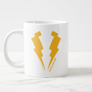 Zwarte Lightning Bolts Graphic Extra Grote Beker