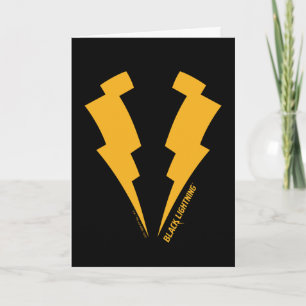 Zwarte Lightning Bolts Graphic Kaart