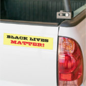 ZWARTE LIJST VAN LEVENS MET STROOMbumper Bumpersticker (Op Truck)