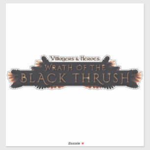 Zwarte lijster sticker