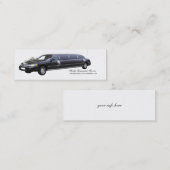 Zwarte Limo Limousine Visitekaartjes (Voorkant / Achterkant)