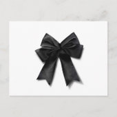 Zwarte lint briefkaart (Voorkant)