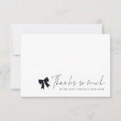 Zwarte Lint Foto Afstuderen Bedankt (Voorkant)