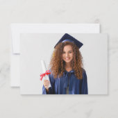 Zwarte Lint Foto Afstuderen Bedankt (Achterkant)