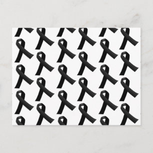 Zwarte linten briefkaart