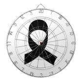 Zwarte linttekening dartbord (Voorkant)