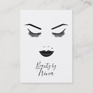 Zwarte lippen Make-up Gezicht Wenkbrauwen Lippen G Visitekaartje