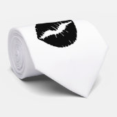 Zwarte lippen stropdas (Opgerold)