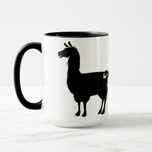 Zwarte Llama-Mok Mok (Links)